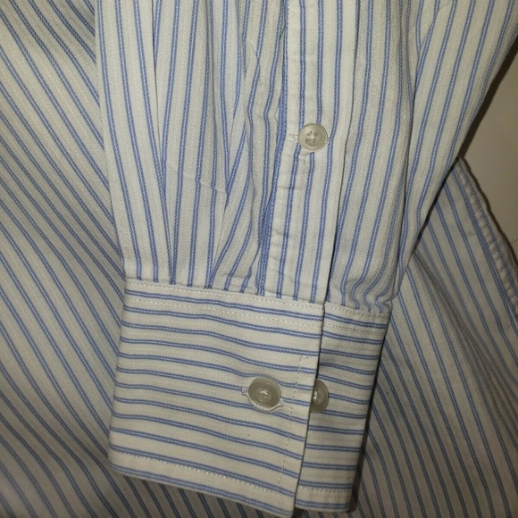 Michael Kors Blue And White Striped Shirt - Picture 3 of 8